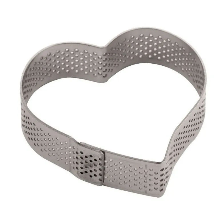 Cercle à tarte coeur micro-perforé - Pavoni Italia