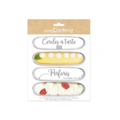 Cercle à tarte ovale 15cm x4 - ScrapCooking