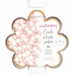 Cercle à tarte perforé marguerite - ScrapCooking