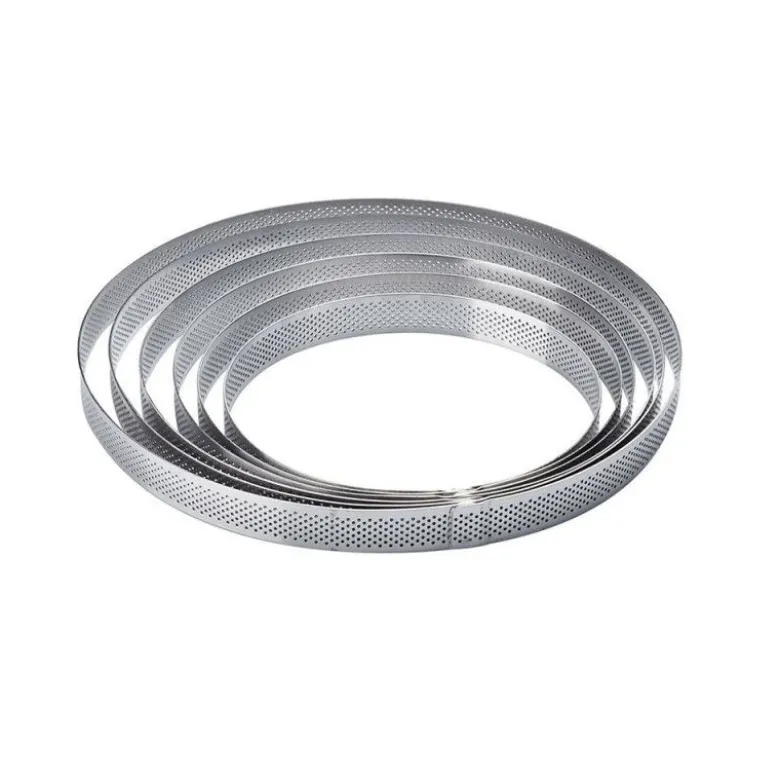Cercle à tarte rond micro-perforé 19cm - Pavoni Italia