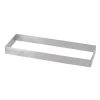 cercle à tartes rectangle perforé 25x8cm Valrhona - De Buyer