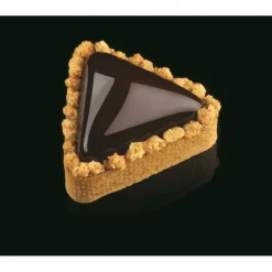 Cercle à Tarte Triangle Inox Micro-perforé 8,5 x 7,5 cm x H 2 cm - Pavoni
