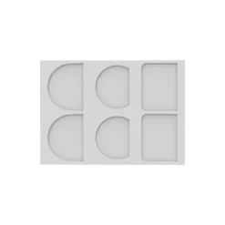 Chablons bûche silicone 3 formes - Silikomart