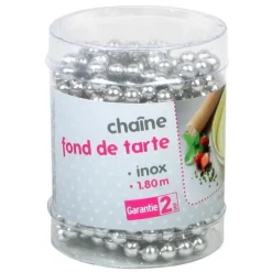 Chaîne fond de tarte inox - Chevalier