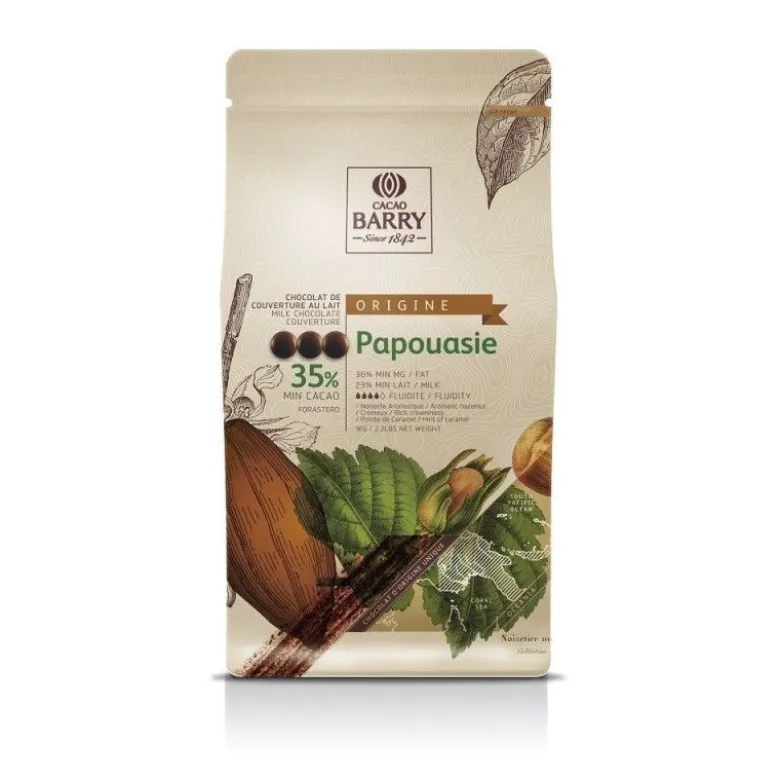 Chocolat au Lait Origine Papouasie 35% 1kg - Cacao Barry