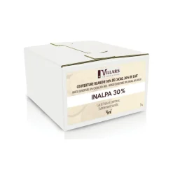 Chocolat Blanc en Pistoles Inalpa 30% 5 kg - Villars