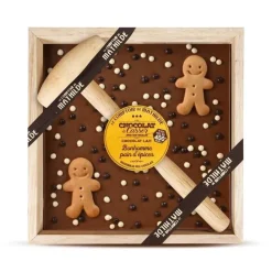 Chocolat à casser lait Bonhomme pain d'épices - Le Comptoir de Mathilde