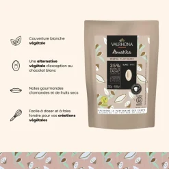 Chocolat de Couverture Blanc Amatika 35% 250g - Valrhona