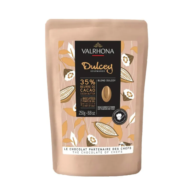 Chocolat de Couverture Blond Dulcey 35% 250g - Valrhona