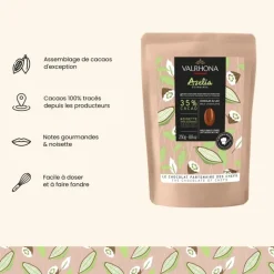 Chocolat de Couverture Lait Azelia 35% 250g - Valrhona