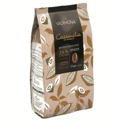 Chocolat de Couverture Lait Caramelia 36% 3kg - Valrhona