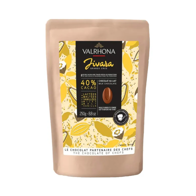 Chocolat de Couverture Lait Jivara 40% 250g - Valrhona