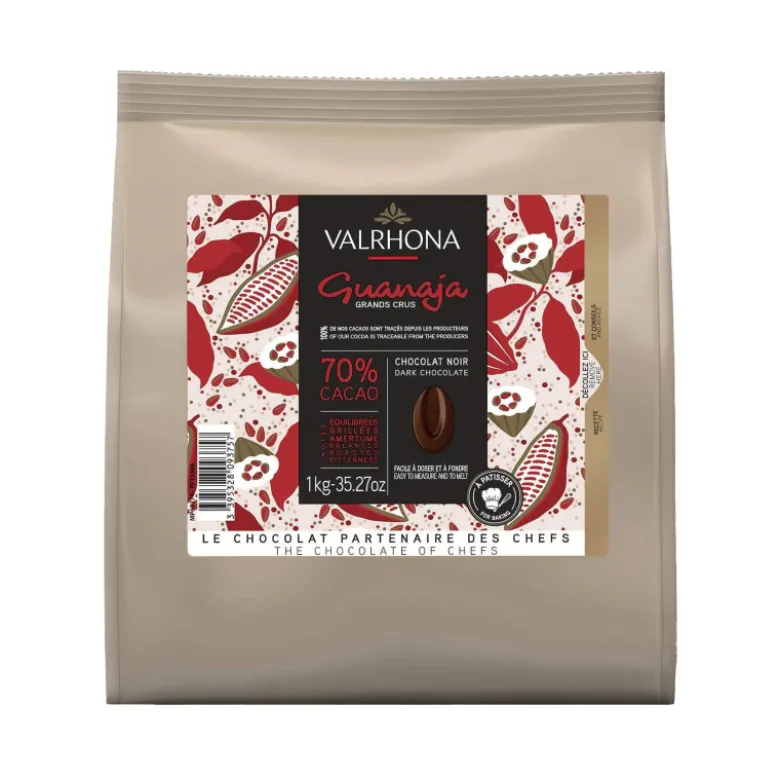 Chocolat de Couverture Noir Guanaja 70% 1kg - Valrhona