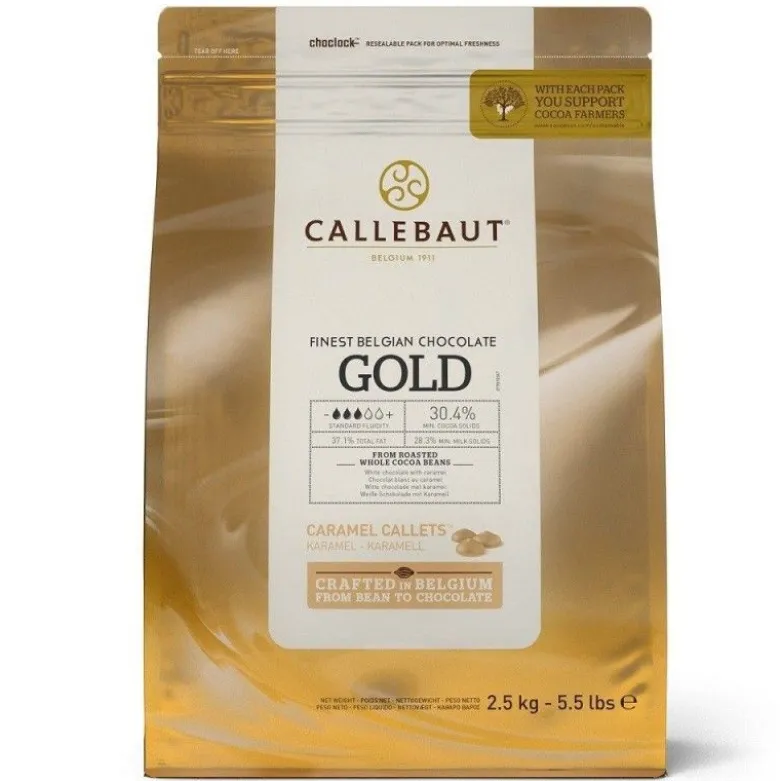Chocolat Gold 30,4% 2,5kg - Callebaut