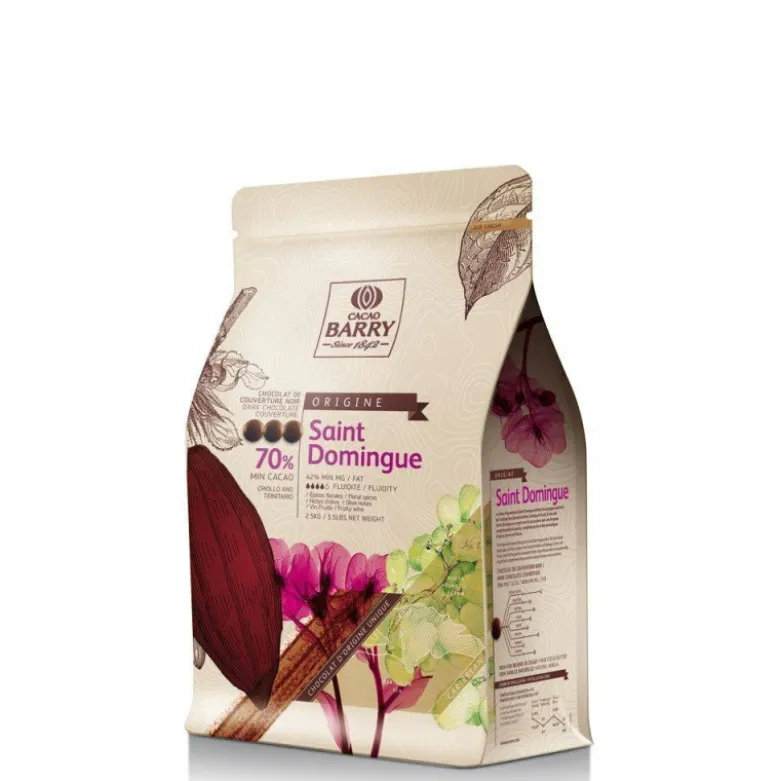 Chocolat Noir Origine Saint-Domingue 70% 2,5kg - Cacao Barry