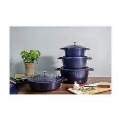 Cocotte fonte d'aluminium 24cm Bleu - MasterClass
