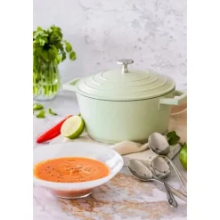 Cocotte fonte d'aluminium 24cm Menthe - MasterClass