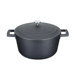 Cocotte fonte d'aluminium 24cm Noir - MasterClass