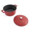 Cocotte fonte d'aluminium 24cm rouge - MasterClass