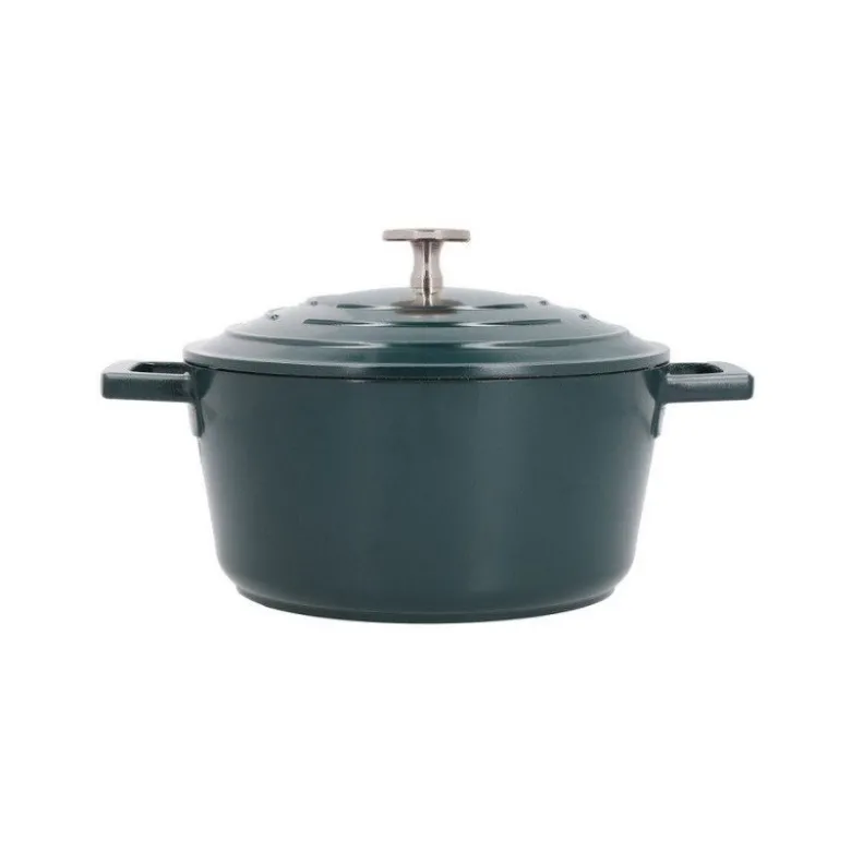 Cocotte fonte d'aluminium 20cm vert - MasterClass