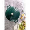 Cocotte fonte d'aluminium 24cm vert - MasterClass