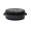 Cocotte roaster acier carbone 33cm - Graniteware