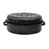 Cocotte roaster acier émaillé 38cm - Graniteware
