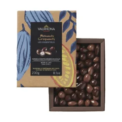 Coffret Amandes et Noisettes Enrobées Chocolat Noir et Lait - Valrhona