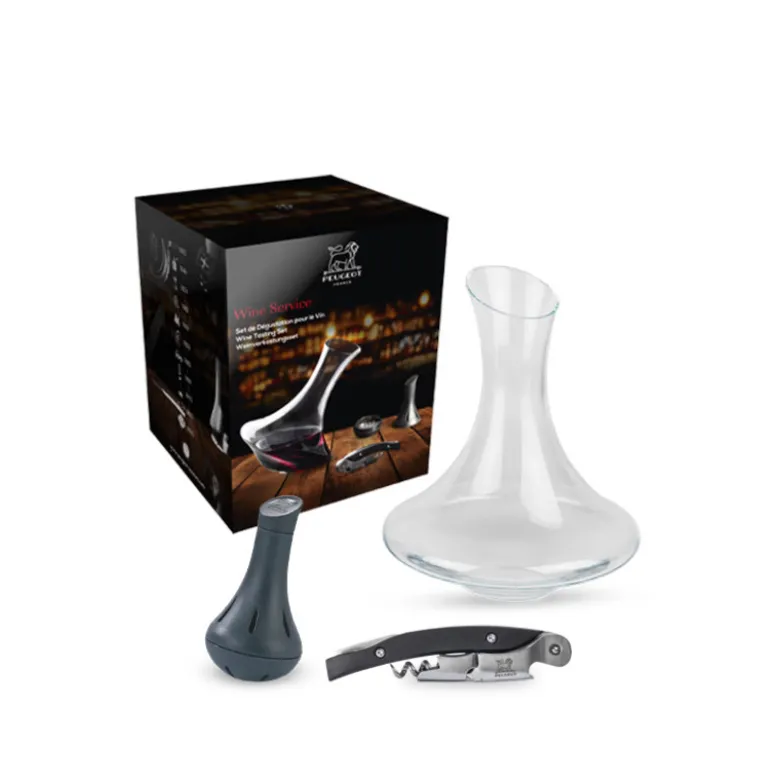 Coffret Carafe à Vin et Tire-Bouchon Wine Service - Peugeot