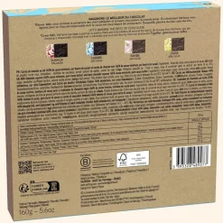 Coffret 32 Carrés Chocolat Noir et Lait - Valrhona