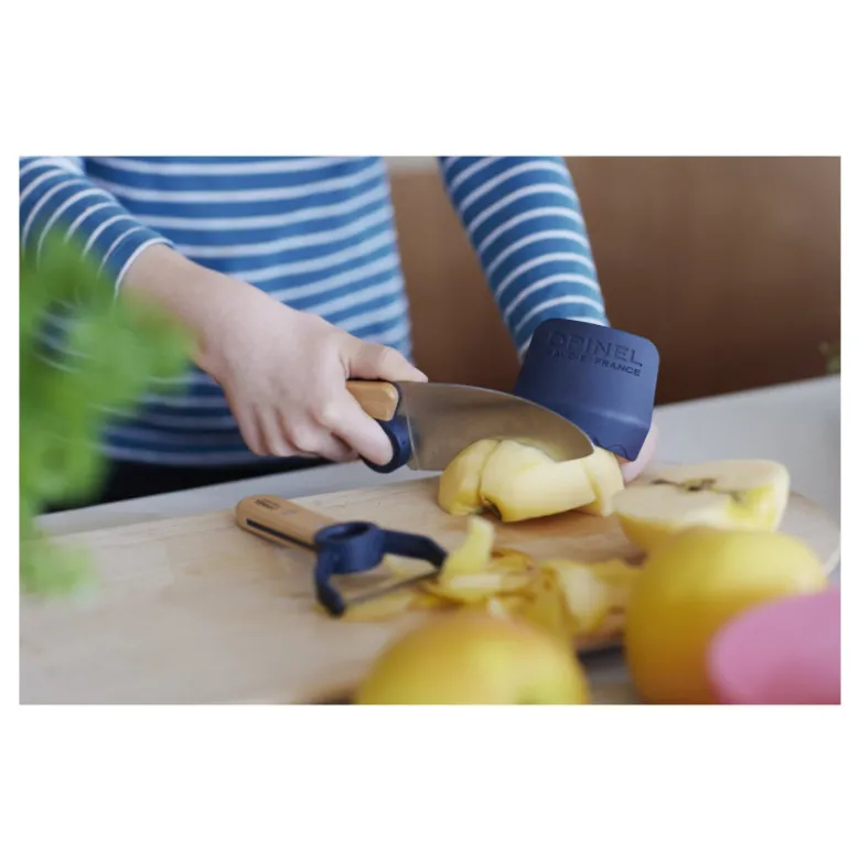 Coffret Couteau de Cuisine et Éplucheur Bleu Le Petit Chef - Opinel