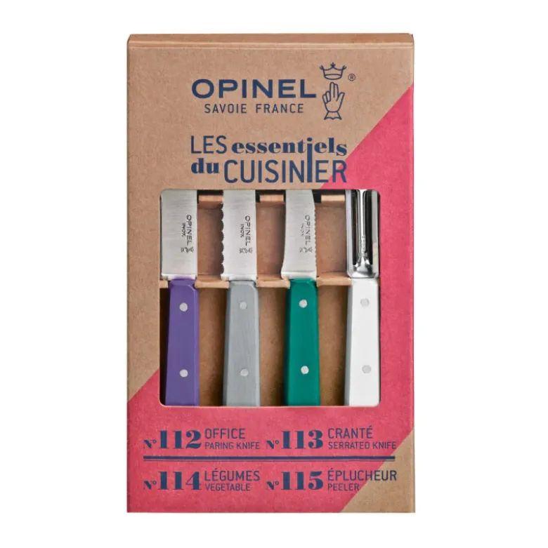 Coffret Couteaux de Cuisine et Éplucheur Art Déco Les Essentiels - Opinel