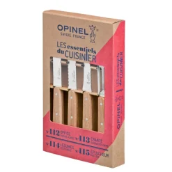 Coffret Couteaux de Cuisine et Éplucheur Naturel Les Essentiels - Opinel