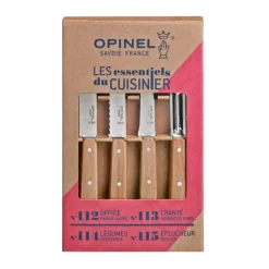 Coffret Couteaux de Cuisine et Éplucheur Naturel Les Essentiels - Opinel
