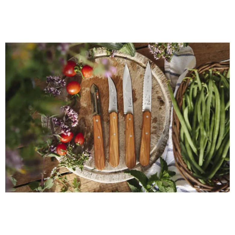 Coffret Couteaux de Cuisine et Éplucheur Olivier Les Essentiels - Opinel