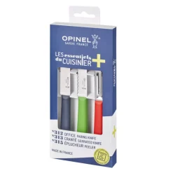Coffret Couteaux de Cuisine et Éplucheur Trio Les Essentiels + - Opinel