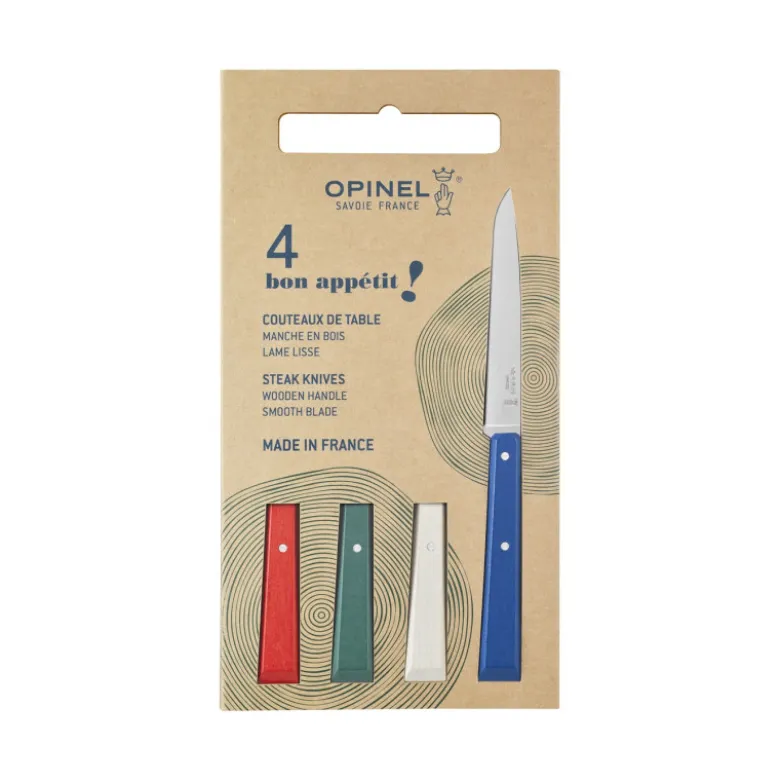 Coffret Couteaux de Table Bistrot Bon Appétit ! x4 - Opinel