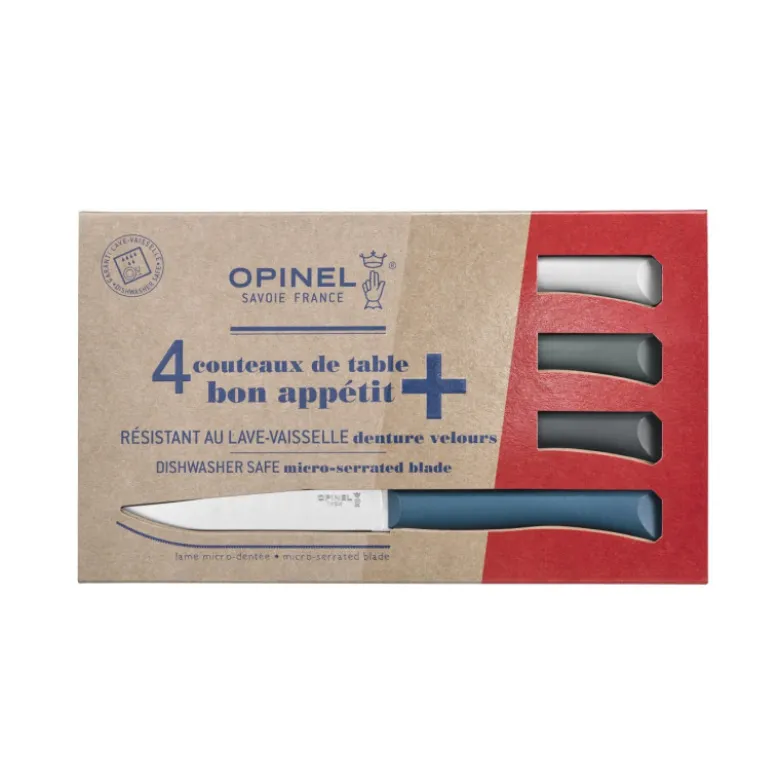 Coffret Couteaux de Table Tempête Bon Appétit + x4 - Opinel
