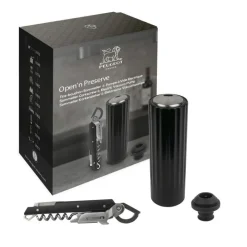 Coffret Pompe à Vin Electrique ABS + Tire-Bouchon Clavelin - Peugeot