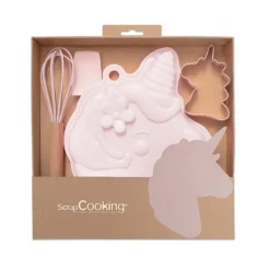 Coffret pâtisserie Licorne 4 pièces - ScrapCooking