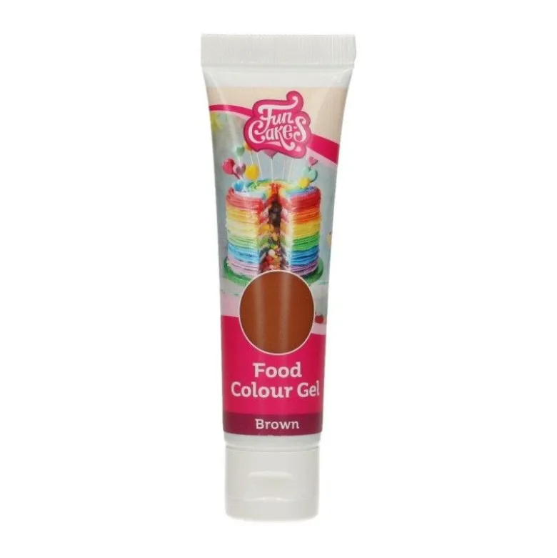 Colorant alimentaire gel Marron 30g - FunColours