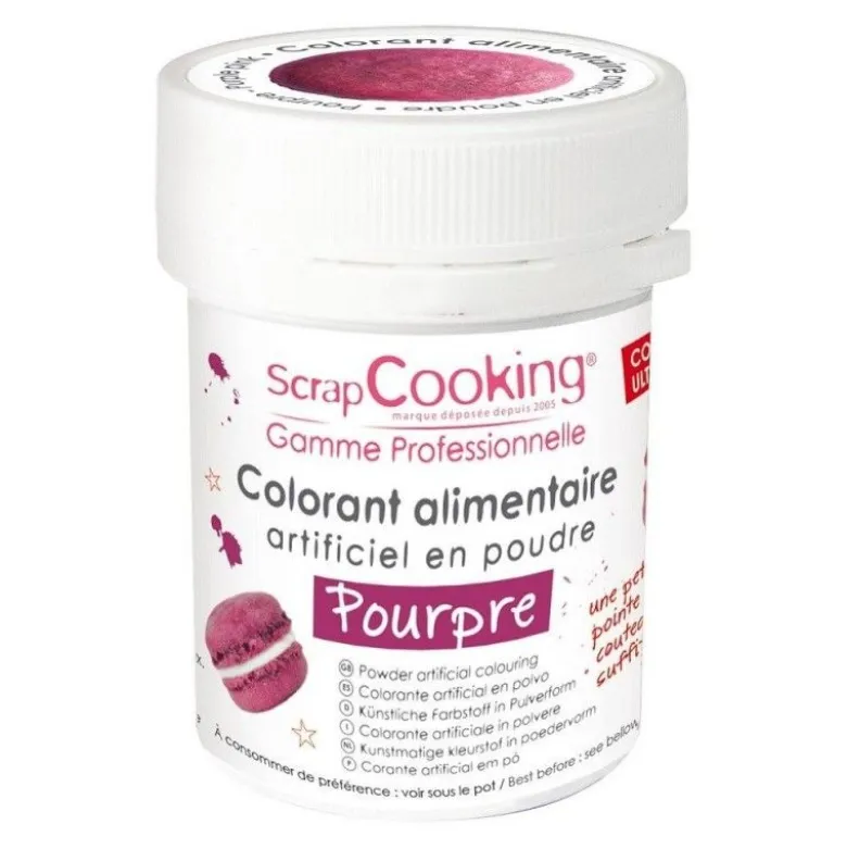 Colorant artificiel en poudre pourpre 5g - ScrapCooking