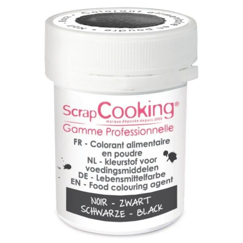 Colorant artificiel en poudre Noir 5g - ScrapCooking