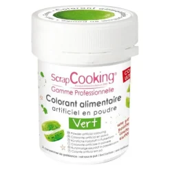 Colorant artificiel en poudre vert 5g - ScrapCooking