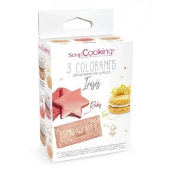 Colorant de surface irisé 3x5g - ScrapCooking
