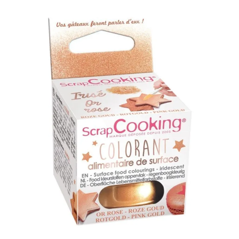 Colorant de surface or rose 5g - ScrapCooking
