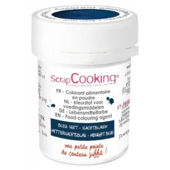 Colorant en poudre bleu nuit 5g - ScrapCooking