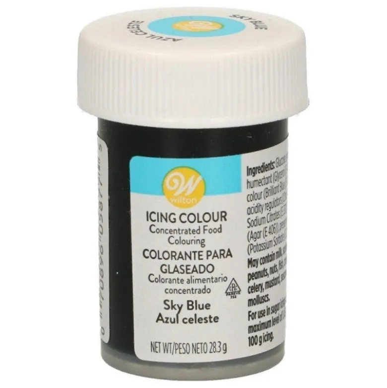 Colorant gel bleu ciel Icing Color - Wilton