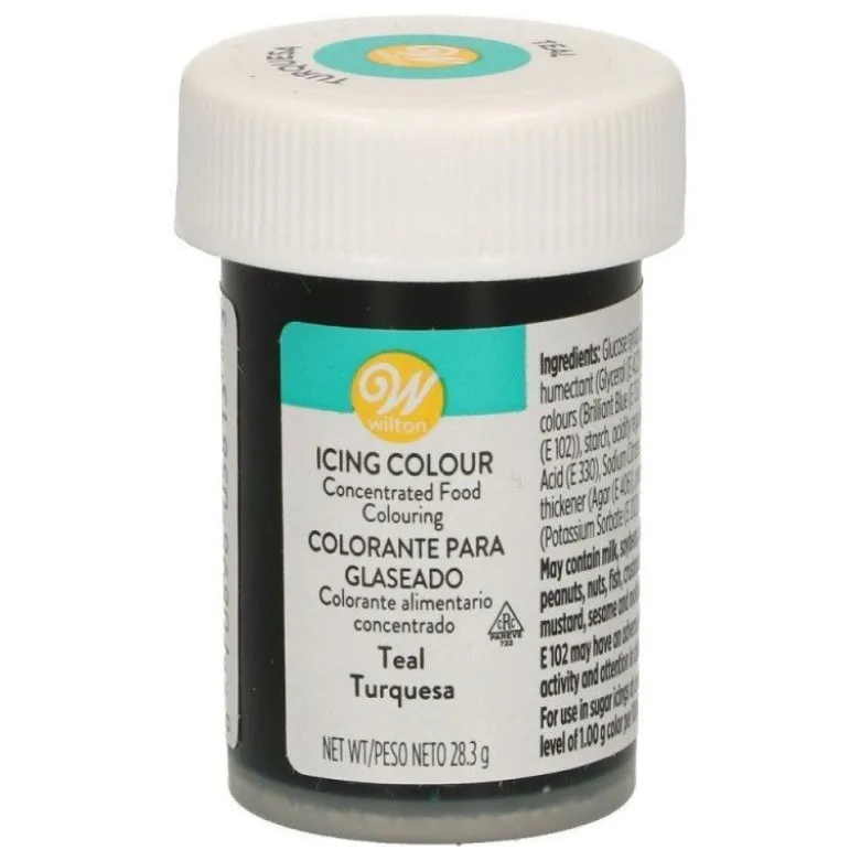 Colorant gel bleu turquoise Teal Icing Color - Wilton