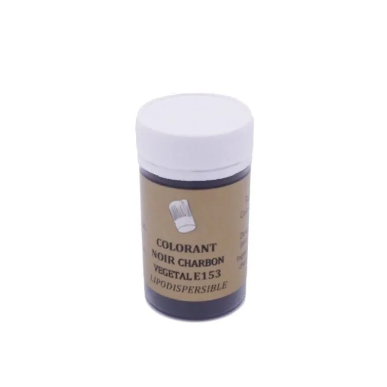 Colorant naturel poudre noir charbon végétal 20g - Sélectarôme